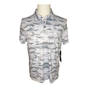 Kyodan Golf Polo Shirt Camo Print Short Sleeve‎ Athletic Golfing Size Small